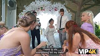 vip4k bride got fucked hard and anal creampied while guests watched