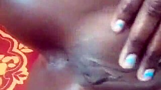 Kenyan girl showcases african culture in bed