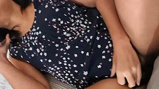 cute argentinian babe argentina miranda talks to husband on phone while boss fucks her pussy