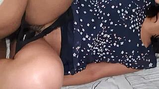 cute argentinian babe argentina miranda talks to husband on phone while boss fucks her pussy