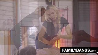 Blonde Aidra Fox And Naomi Swan Perform Erotic Lesbian Massage On Girlfriend