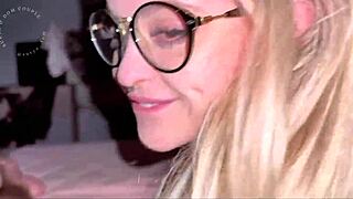 My friend came over to study, but her intense desire led her to give me a blowjob