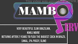 khali noire returns to fuck biggest brazilian cock anal style