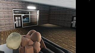 the bbw gets her pussy eaten, then fucked - roblox