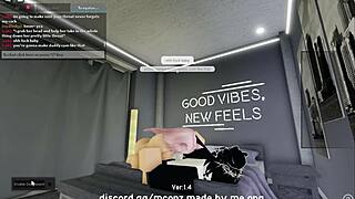 Fucking cute catgirl in roblox condo! 🐱