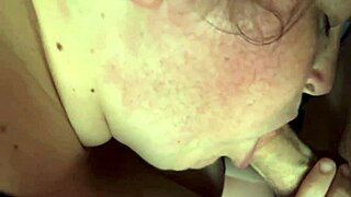 BBW deepthroats huge cock