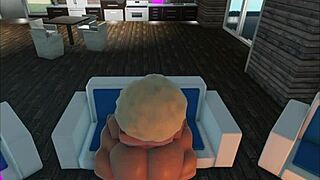 the bbw gets her pussy eaten, then fucked - roblox