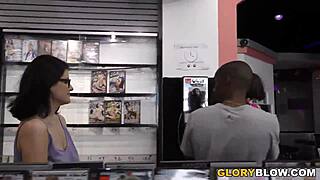 busty michele james sucks bbc at a gloryhole 😍