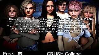 Crush college group sex and oral fun!