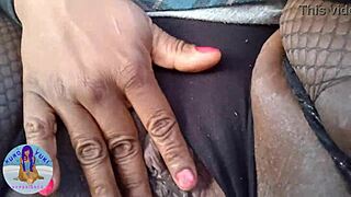 Amateurs explore pretty pussy in public outdoor car session with toys.