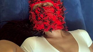 Wow, ebony babe squirting wet through shorts in full video!