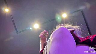 pov big mistress ass facesitting and foot gagging in short skirt and white stockings