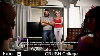 Crush college group sex and oral fun!