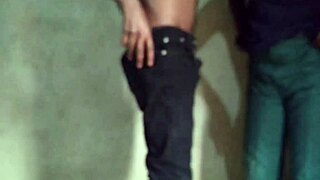 the teen found a pipe but sucked the big black dick instead