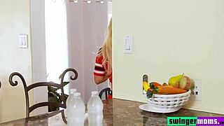 Horny Stepmothers Exchange Their Stepsons' Cocks To Enjoy Wet And Hot Pussies Until They Cum And Swallow.