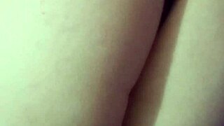 Wife wearing panties while relaxing at home in lingerie