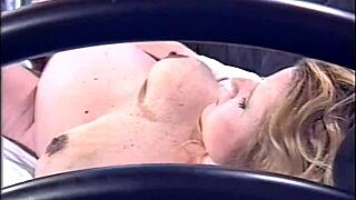 Barefoot pregnant woman enjoys home scene