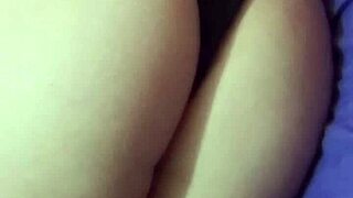 Wife wearing panties while relaxing at home in lingerie