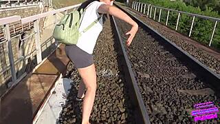 Outdoor doggystyle fun with a teen brunette amateur in public. Part 2 free! 😏