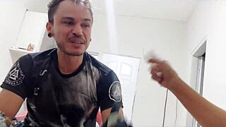 Getting a TATTOO done with an ANAL PLUG in the ASS, feels so real