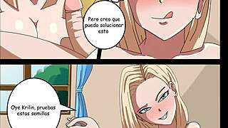 Krillin And Numero 18 Fucking With Bulma