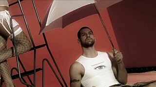 Big boobed brunette Jodi James gets covered in chocolate to suck and fuck