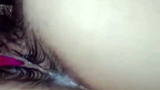 a nice round ass masturbates slowly with one finger