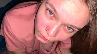 Late Night Cream Mask For My Stepdaughter Pov Blowjob Cum On Face