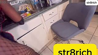 hot ebony takes on big black cock in her tight holes.