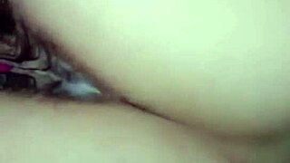 a nice round ass masturbates slowly with one finger