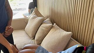 Freeuse stepmom gets cum from stepson and friends