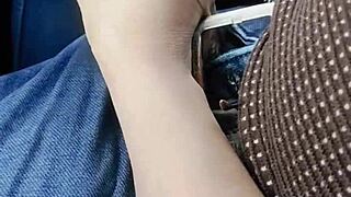 Nri Canadian College Girl Enjoys With Brother In Car