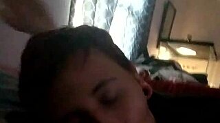 This slut is sucking a fat cock like a pro