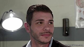 gorgeous shemale doctor anal fucks guy 😏