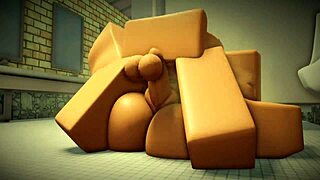 fan bent over in bathroom takes monster cock doggystyle pounding big ass creampie