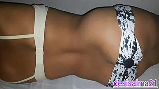 Intense pain grips her during first desi anal pounding with hindi moans