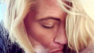 real street hooker gulps deepthroat facial from stranger outdoors