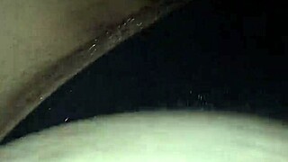 pregnant flashing black panties reeking of wet pussy scent