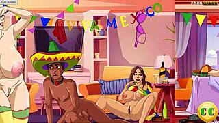 lets PLAY CINCO DE MAYO with BIG TITS hairy pussy LICKING creampie GROUP fun