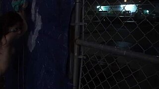 they tie me up for rough outdoor gangbang domination!!