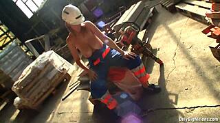 Shelby Moon Rips Clothes For Huge Natural Tits Striptease At Work