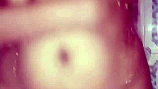 i play with vibrator during steamy shower sex solo