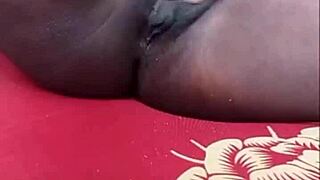 fingering my soaked pussy fast until i squirt everywhere around fingers