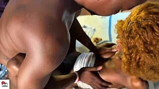 oh god this young ghana girl's tight pussy throbs as big black cock pounds missionary hard