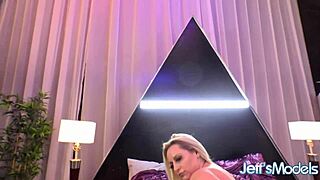 blonde PLUMPER amber kush DILDO FUCKS her hungry fat pussy