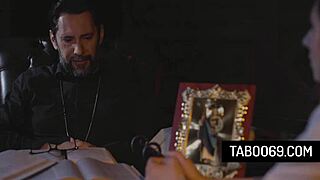 Pervert Priest Fucks Virgin Teen Penelope Kay in Ass Deep