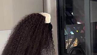 ever wonder what happens when ebony maid rides boss on xred