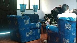 mi hermanastra thinks no one's home bends over big ass for her boyfriend's creampie on hidden cam