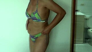 Beautiful Stepmom Tries Bikini On Beach Teasing For Cock