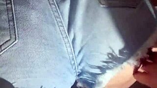 curvy wife quick fucks in tight jeans with hubby